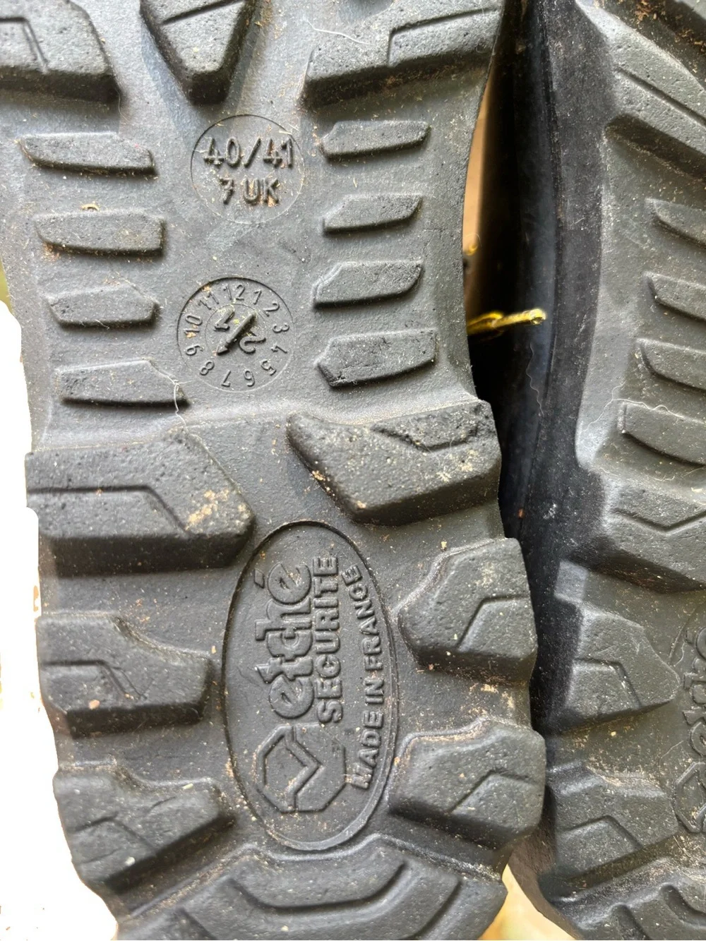 Etché Sécurité Waterproof Safety Toe Cap Work Boots 8 Made in France EU 40/41